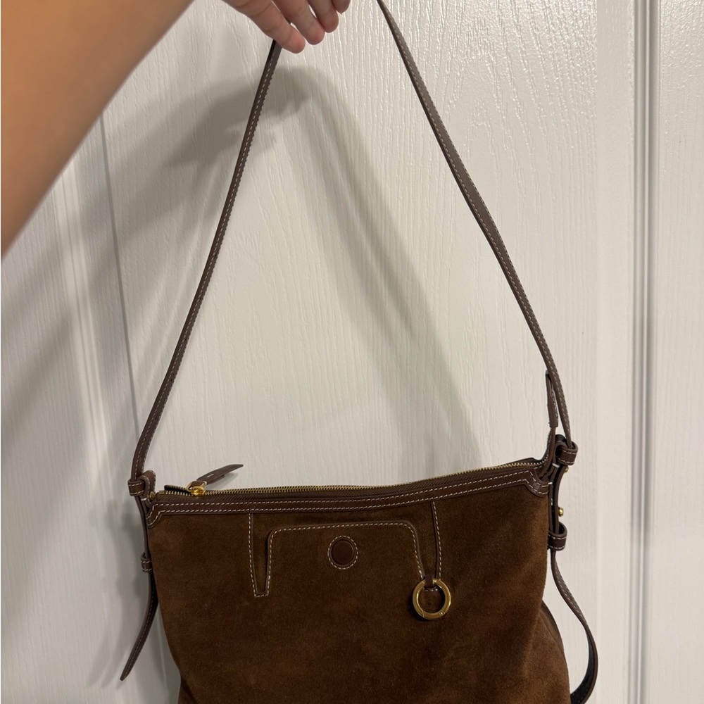 Songmont Yore Hobo Bag in Sandal Suede